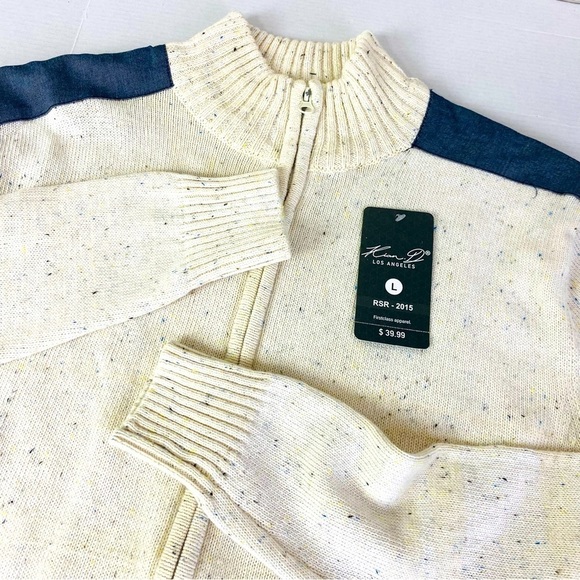 Kian D Los Angeles Zip Up Sweater Size L - Picture 2 of 8